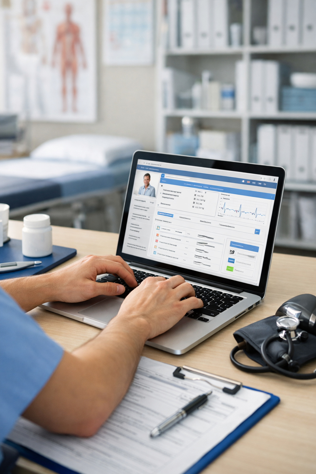Gesundheitswesen With Laptop-1
